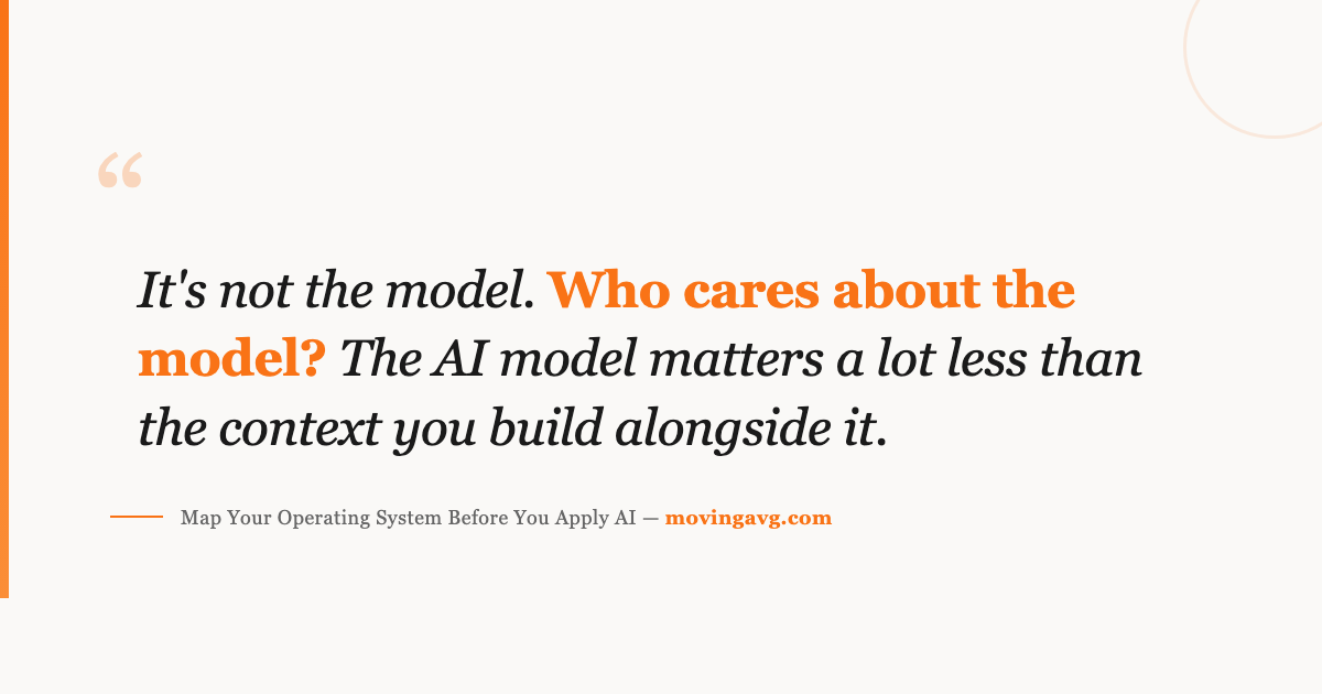 It's not the model. Who cares about the model?