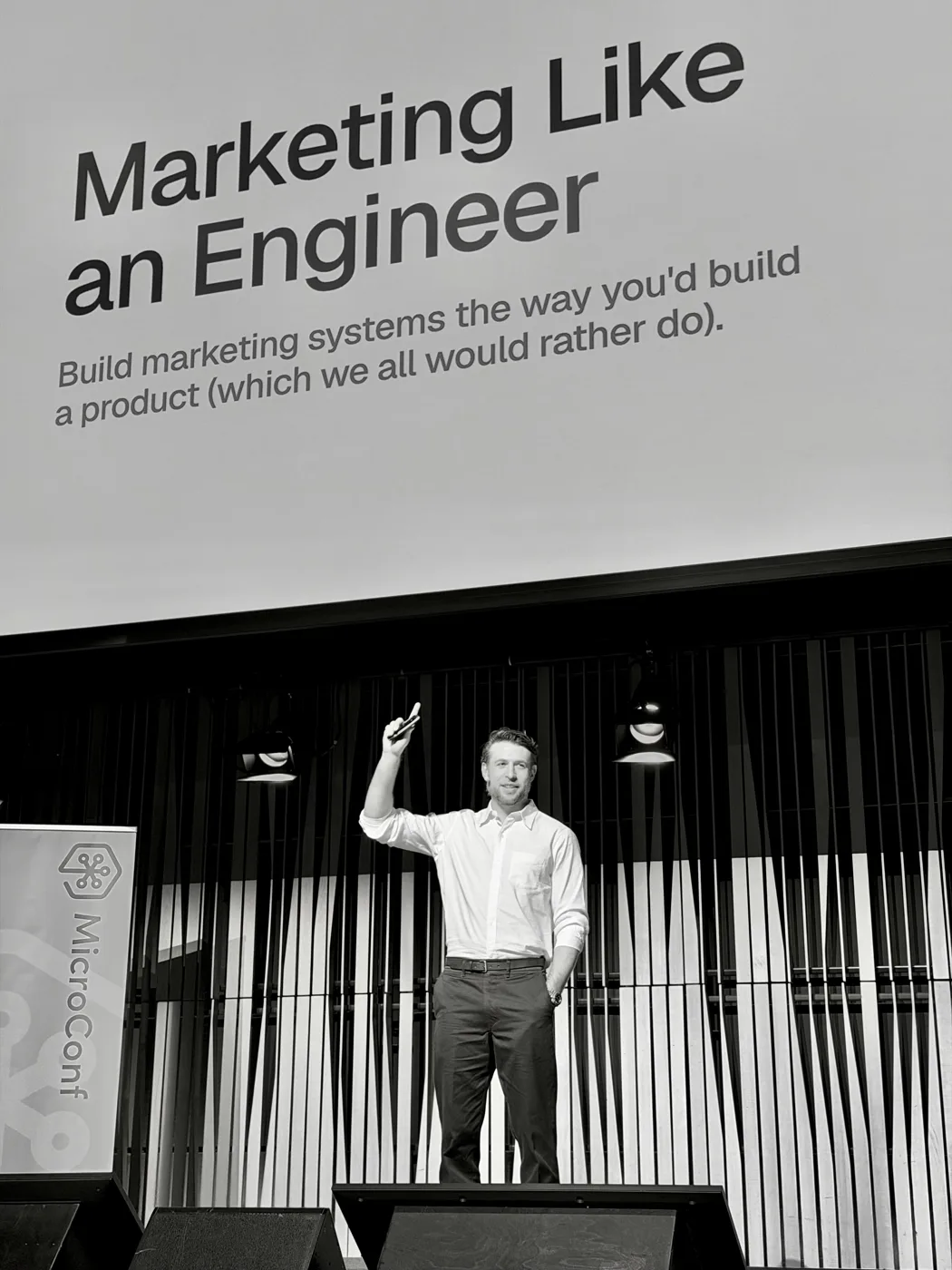 Corey Haines at MicroConf Europe 2026: Finally, we’ll learn how to market like an engineer.
