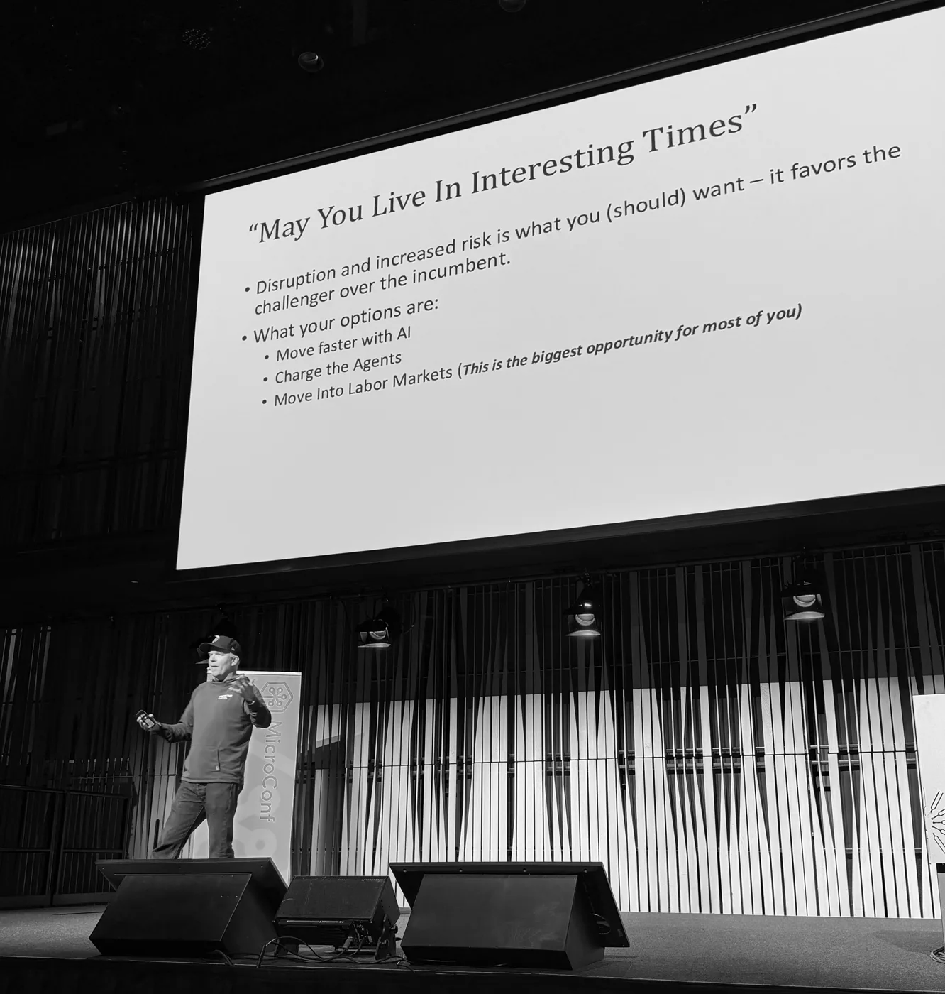 Einar Vollset at MicroConf Europe 2026: You have to move faster.
