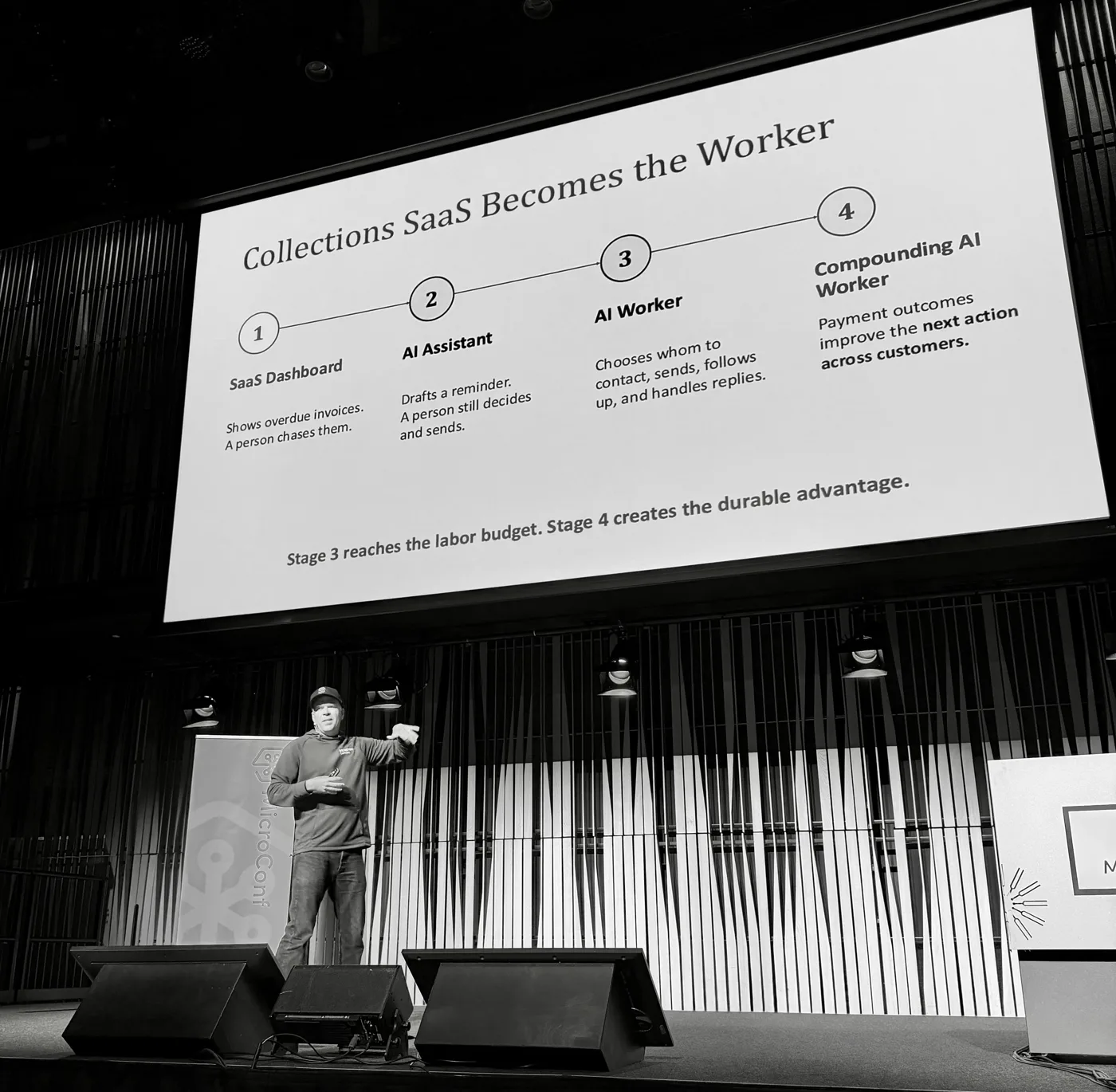 Einar Vollset at MicroConf Europe 2026: The SaaS has to become the worker.