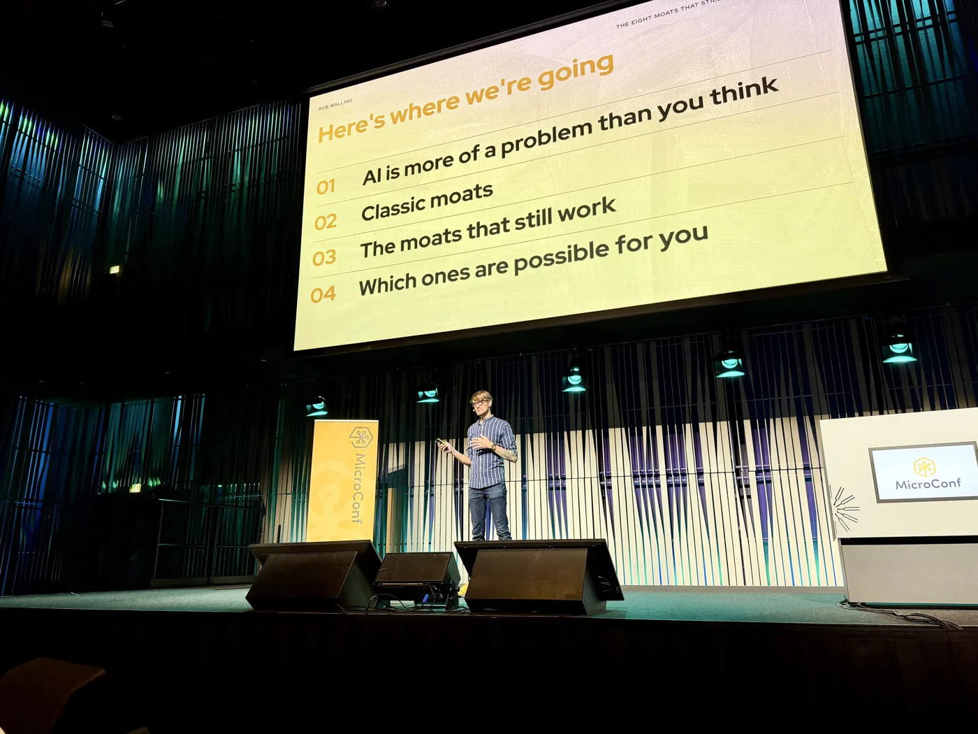 Rob Walling at MicroConf Europe 2026: AI is a bigger problem than you think.