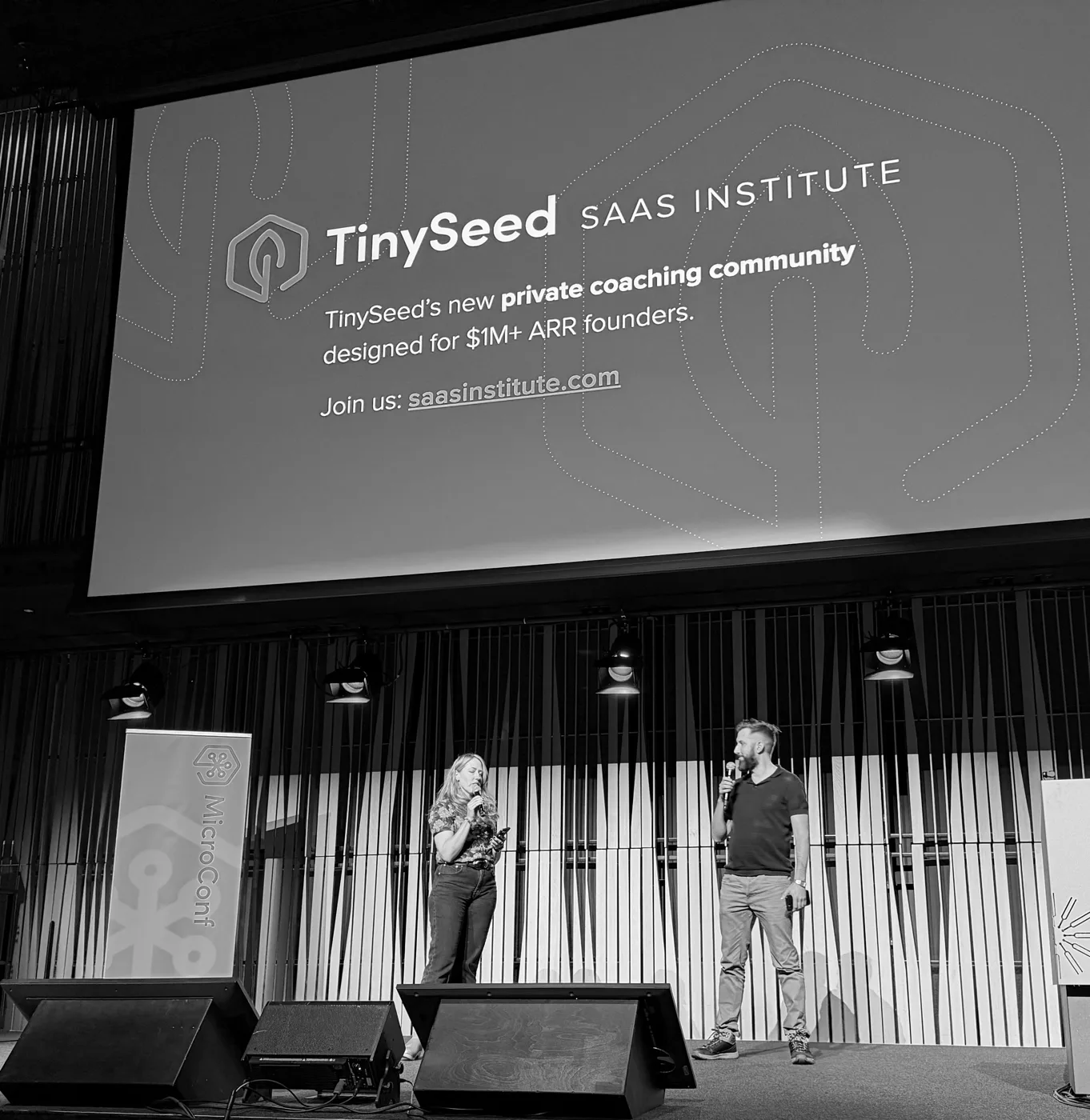SaaS Institute at MicroConf Europe 2026: Next, @tracymakes and @alexmcquade share a bit about the SaaS Institute.
